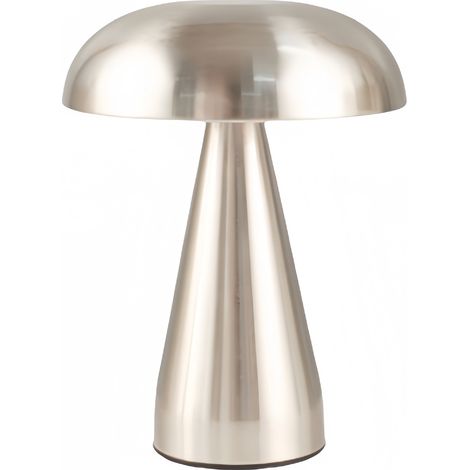 Lampe de bureau LED portable, sans fil, en métal, commande tactile 3 couleurs, 3 niveaux de luminosité, convient pour la table de chevet et la salle à manger (argent) (1/5)