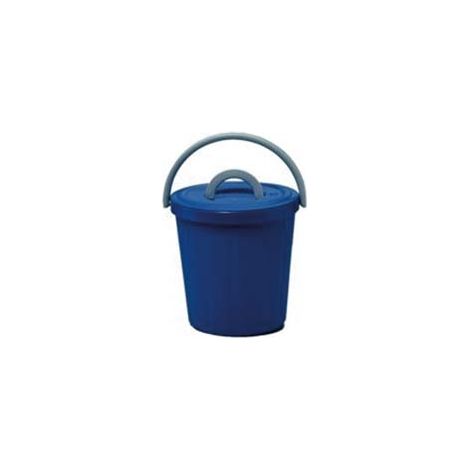 Pattumiera con Coperchio 15 l Ø 32 mm CMX32H., Blu Ics 5 Pezzi