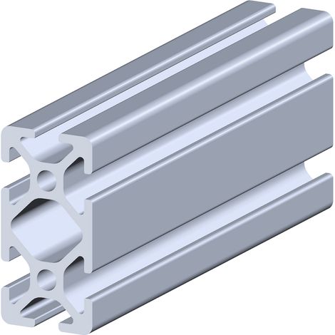 Rs Pro – Profilé aluminium 20 x 40 mm – Longueur 2000 mm – 6 rainures de 5 mm – Alliage pour structures légères - PRO 20 X