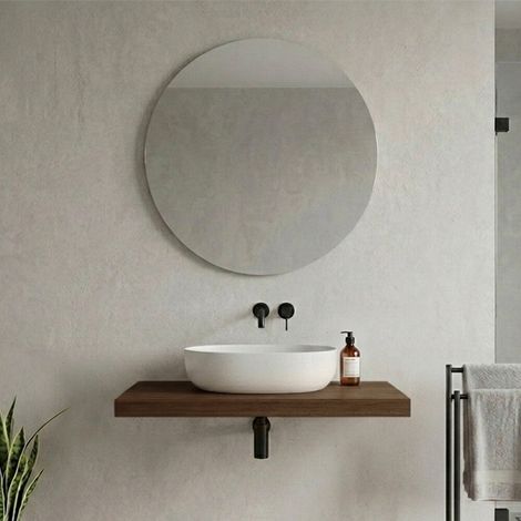 Mensolone bagno 100 cm in legno effetto rovere scuro Levia (1/5)
