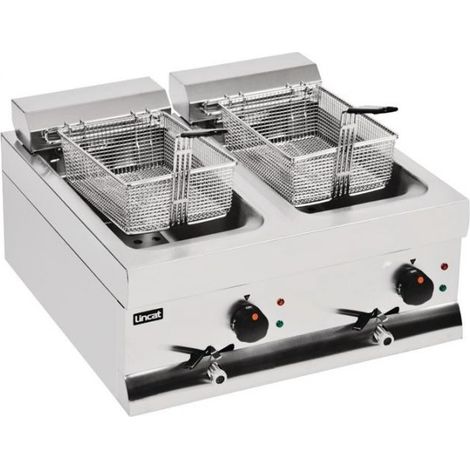 Friteuse 2 x 9 Litres inox électrique, 6000 W, 220 V - MONO