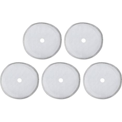 5 pièces filtre à café, filtre à café en acier inoxydable accessoire de filtre à maille amovible portable pour cafetière à presse française (Medium-800ml) (1/5)