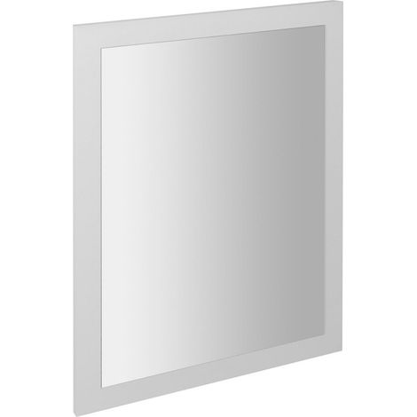 Miroir NIROX avec cadre 60x80cm, blanc mat (1/4)
