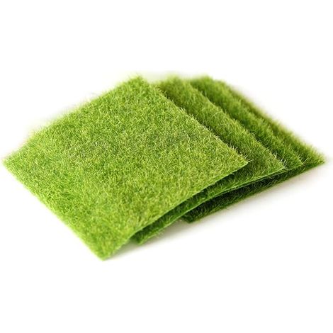 Tapis de gazon artificiel réaliste et mousse Gazon synthétique clôture jardin décoration d'intérieur murs de verdure 15 x 15 cm (1/5)