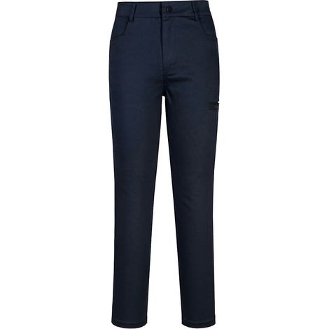Pantalones de trabajo flexibles KX3 para mujer PORTWEST KX383 28 pulgadas (talla 38) Azul marino