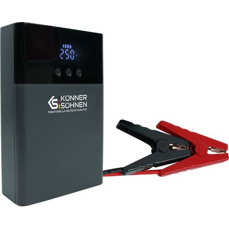 Arrancador con compresor KS JSP-1200 para coches con motores de gasolina de hasta 8 litros y motores diésel de hasta 4 litros, batería de iones de litio de 14000 mAh (1/5)