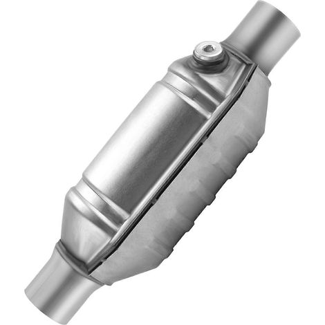 Convertisseur catalytique universel entrée/sortie, avec port O2 et écran thermique 53004, en acier inoxydable pour voiture (1/5)