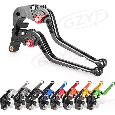 Paire de leviers de frein à main et d'embrayage réglables en aluminium, pliables, pour moto Suzuki Hayabusa GSX1300R (2008-2016). (1/5)