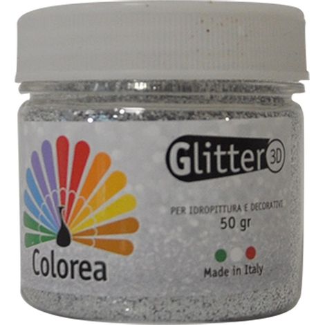 GLITTER IN POLVERE gr.50 - colore argento