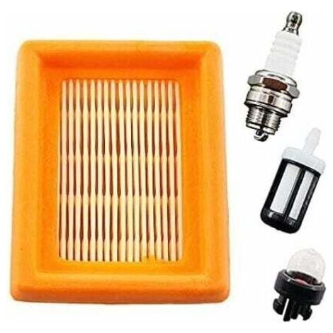 Kit de Filtre à Air et Bougie d'Allumage - Pour Débroussailleuses Stihl FS120, FS200, FS250, FS300, FS350, FS400, FS450, FS480, BT120, BT121, BT130