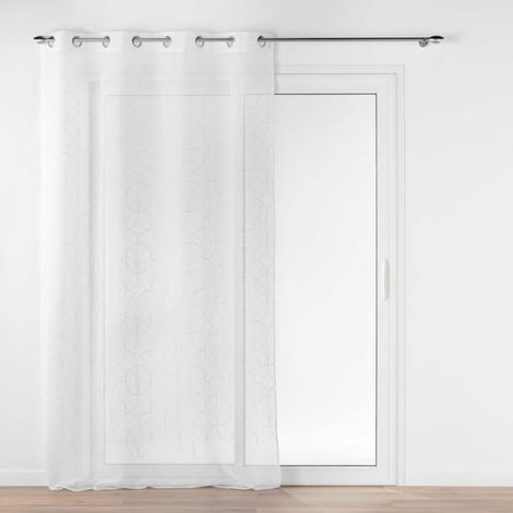 Rideau Voilage à Œillets "Felicia" 140x240cm Blanc (1/5)