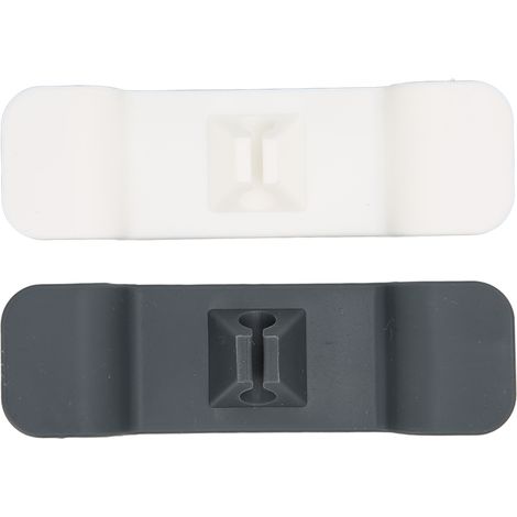 2 Pièces Enrouleur de Câble de Cuisine - Organisation Résistante aux Déformations, Support pour Câbles d'Électroménagers et Bureau Noir/Blanc (1/5)