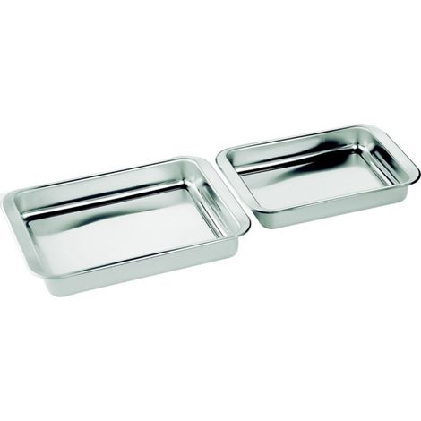 Bandeja Horno Inox Set 2 Uds 30 X 21 Cm/35 X 26 Cm Inox 18% Inoxibar (1/3)