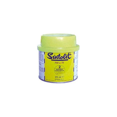 SINTOLIT FAI DA TE STUCCO PER MARMO IN BARATTOLO ML.375- - ml.375 paglierino tipo verticale - 2 pezzi SINTOLIT