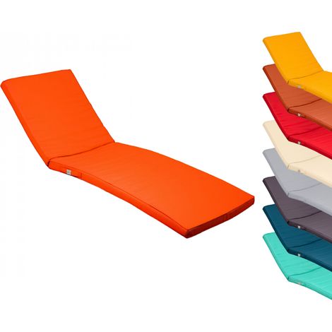 Linxor – Coussin déhoussable pour bain de soleil – 183 x 60 cm – Tissu Oxford 180 gsm – Mousse 24 Kg/m3 – Traitement déperlant