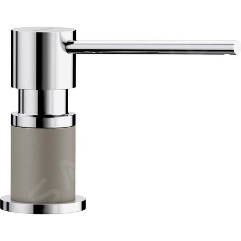 Blanco Accessoires - Distributeur de savon Lato, tartufo / chrome 525816 (1/2)