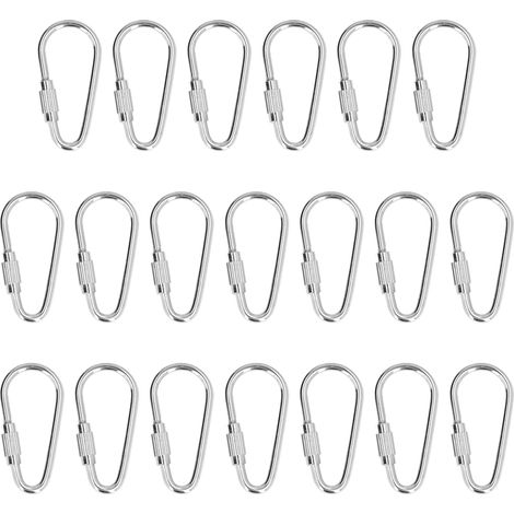 Anneaux de pied d'oiseau en acier inoxydable, 20 pièces, résistants aux morsures, jambes de perroquet, accessoires de jouets (1/5)