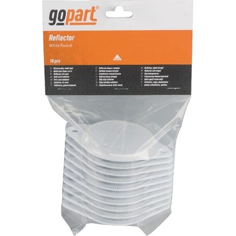 Catadioptre rond blanc diamètre 75mm à visser GOPART LA75016 (1/3)