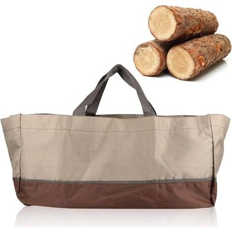 Sollbry Sac A Buches, 600d Sac de Transport de Bois de Chauffage en Tissu Oxford Sac de Transport pour fourre-Tout à Charbon de Bois Grande Volume Étanche pour Un Transport fac