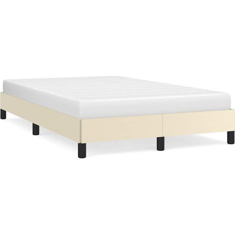Maison Exclusive - Giroletto senza Materasso Crema 120x190 cm Similpelle (1/5)