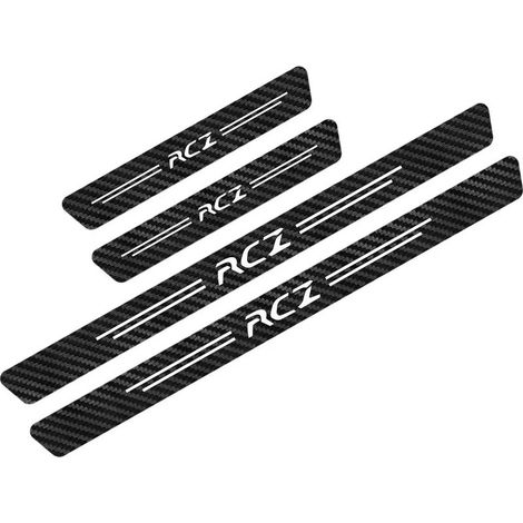 (Noir et rouge,pour RCZ) Pour Peugeot 308,307,208,5008,107,206,306,207,108,301,508,RCZ,Rifter,407,2008,3008 : accessoires,autocollants de seuil de porte (1/3)
