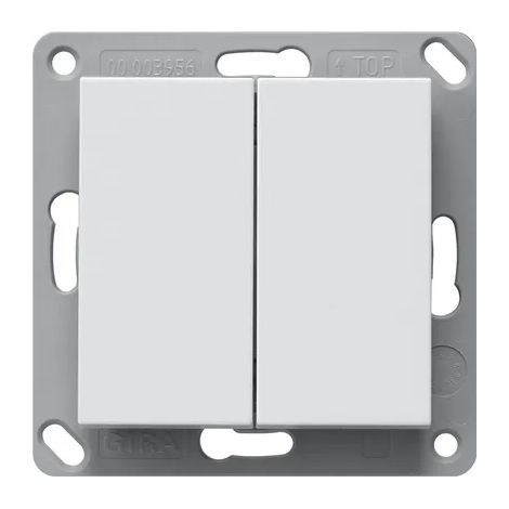 Gira EnOcean Radio Emisor pared 2f System 55 Reinweiß m [242227], 2422 27