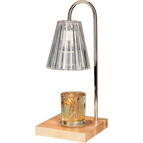 Kerzenwärmer, Brenner, Schmelzlampe, Duftlampe, Holzsockel, Nachtlicht, Kerzenhalter, Ornamente für Tischdekoration, Büro, Zuhause, Yoga-Raum (1/2)
