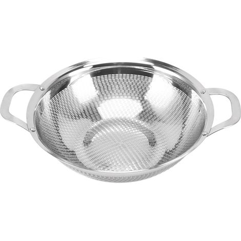 Passoire en Acier Inoxydable 18cm - Panier Egouttoir Multifonction pour Légumes et Fruits avec Poignées - Accessoire de Cuisine Pratique (1/5)