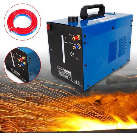 8L 230V 370W Schweißgerät, Wasserkühler Wasser Kühlung Schweißer kühlwassertank, 0.35MPA schweißwasserkühler Vortex-Wasserpumpen für WIG-Schweißer (Blau) (1/5)