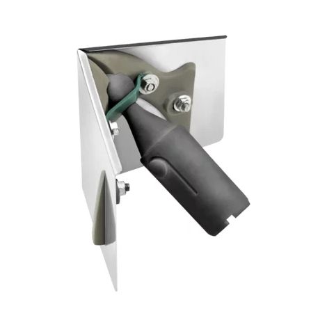 L'Outil Parfait – Truelle angle à visser 10 cm – Lame inox écrouie 0,7 mm – Pour décolissage précis des bandes à joints – Système de rotule adaptable