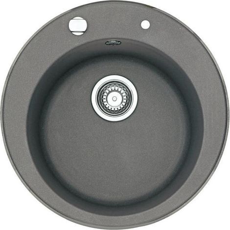 Franke Einbauspüle Pamira ROG 610-41 Fragranit+, Excenterventil Steingrau (1/3)
