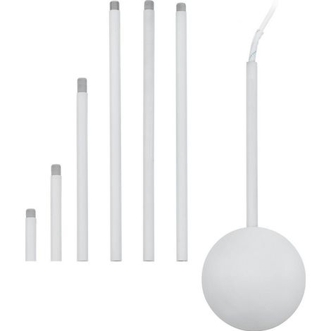 Eglo Iluminación Conducto de cables EXTENTION EGLO blanco regulable 320–1570 mm para techo