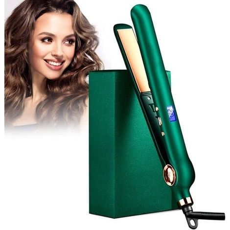 Professioneller Ionen-Haarglätter mit Glanzschutz und Anti-Frizz-Technologie, LCD-Display und konstanter Temperaturregelung (1/4)