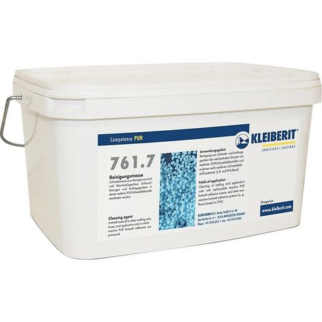 Masse thermofusible pour nettoyage des fondoirs pour colles thermofusibles réactives PUR seau de 2.5kg - KLEIBERIT