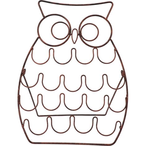 Lot de 2 Porte-Dosettes de Café en Forme de Hibou, Grand Capacité Support de Stockage pour Capsules, Organiseur de Cuisine Doré (1/5)