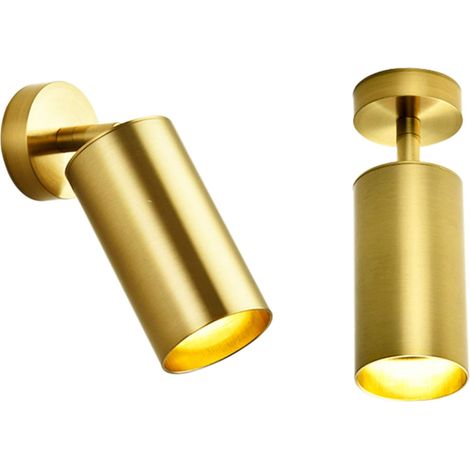 Doré Moderne GU10 Spots de Plafond 360 ° Réglable éclairage Plafond Luminaire Plafonnier Salon Chambre Cuisine (1/5)