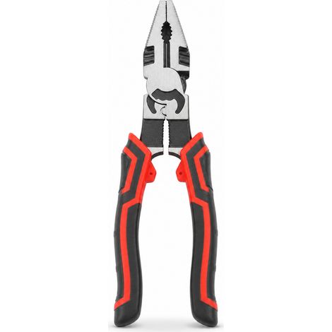 Chrome Vanadium Steel Combination Pliers for Workshop Red Black (1/5)