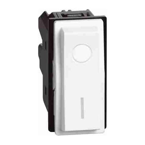 Interruptor BTIKW4002 2P 16 AX, 250 V CA, iluminado - 1 módulo, blanco