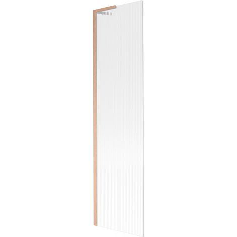 Paroi de baignoire Mexen Next L 1 volet 50 x 150 cm, rayures, cuivre brossé - 895-050-000-03-09-65 (1/5)