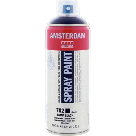 Bombe de peinture Amsterdam 400 ml noir de bougie (1/2)