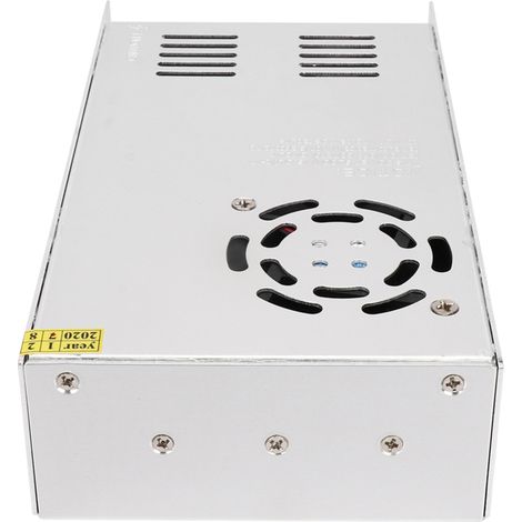 Fuente de alimentación de aleación de aluminio para pantallas LED de 48 V CC, barras de luz para impresoras 3D, SØ 500Ø 48 (48 V/10,4 A/500 W), CA 110/220 V ±15 % (1/5)