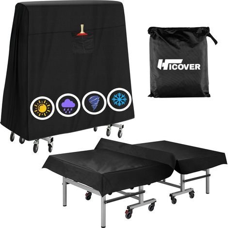 Tischtennisplatten Abdeckung Wasserdicht 600D Oxford mit Aufbewahrungstasche (1/5)