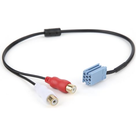Mini-ISO-auf-RCA-8-Pin-Kabeladapter für BlaPunkt-CD-Wechsler-Autoradioanschluss.