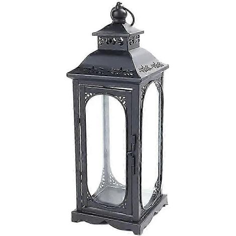 Bougeoirs en métal creux, décorations de lanternes, contenants à bougies en verre et fer forgé, lanternes décoratives pour mariage JG (1/5)