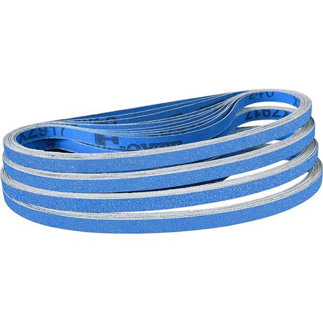 Lot de 40 Bandes Abrasives 9 x 533 mm Grain 40/60/80/120/180/240 (1/5)