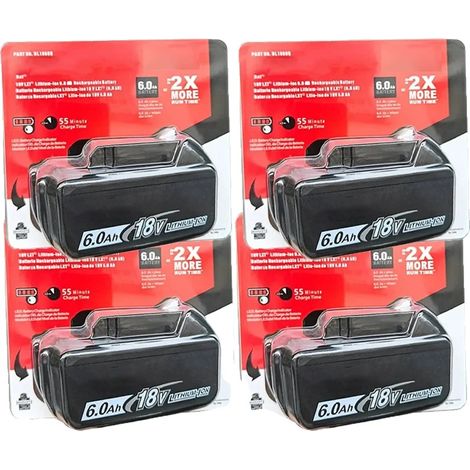 Batterie, 6Ah Lithium-ion, Compatibilité 18V, Rose, 18V (1/2)