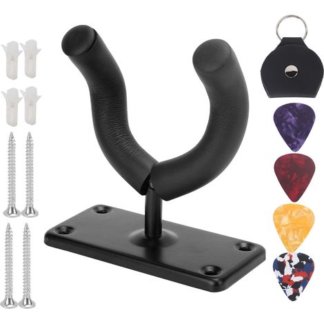 Crochet pour guitare électrique, crochet métallique pour ukulélé/guitare acoustique, support mural pour guitare GG1123 (1/5)