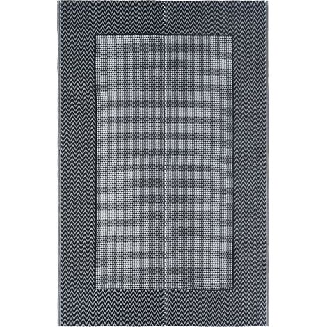 Tapis d'extérieur Gris 120x180 cm Tapis pour Entrée, Chambre, Balcon, Jardin PP BZTE438165 (1/5)