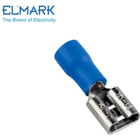 TERMINALI ISOLATI FDD FEMMINA  BLISTER 100PZ 2-250/BLU