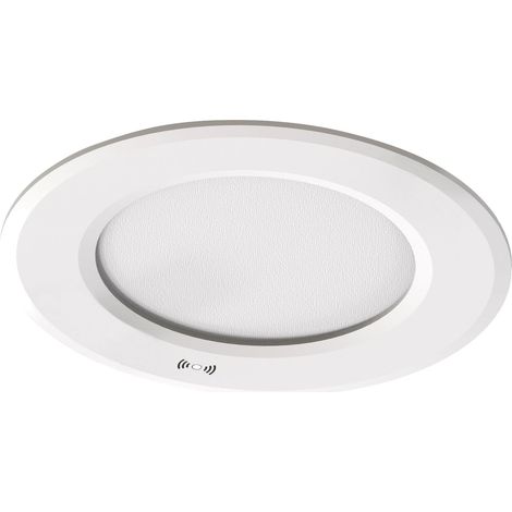 FLAT-ISO SENSOR-Downlight IP5x/65 recouvr. 8W 800lm 2700/3000/4000K(3-CCT) blanc ARIC 51490 (1/5)